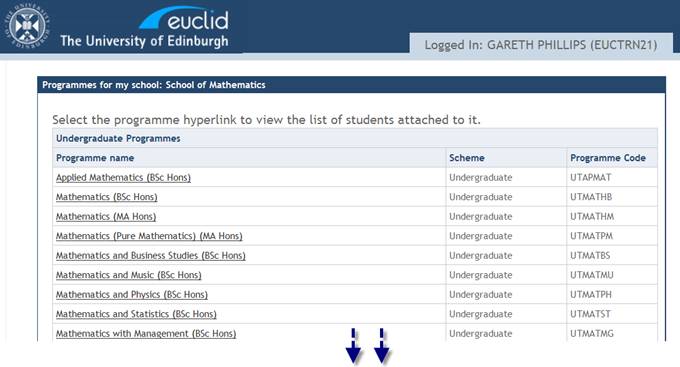 EUCLID Screenshot